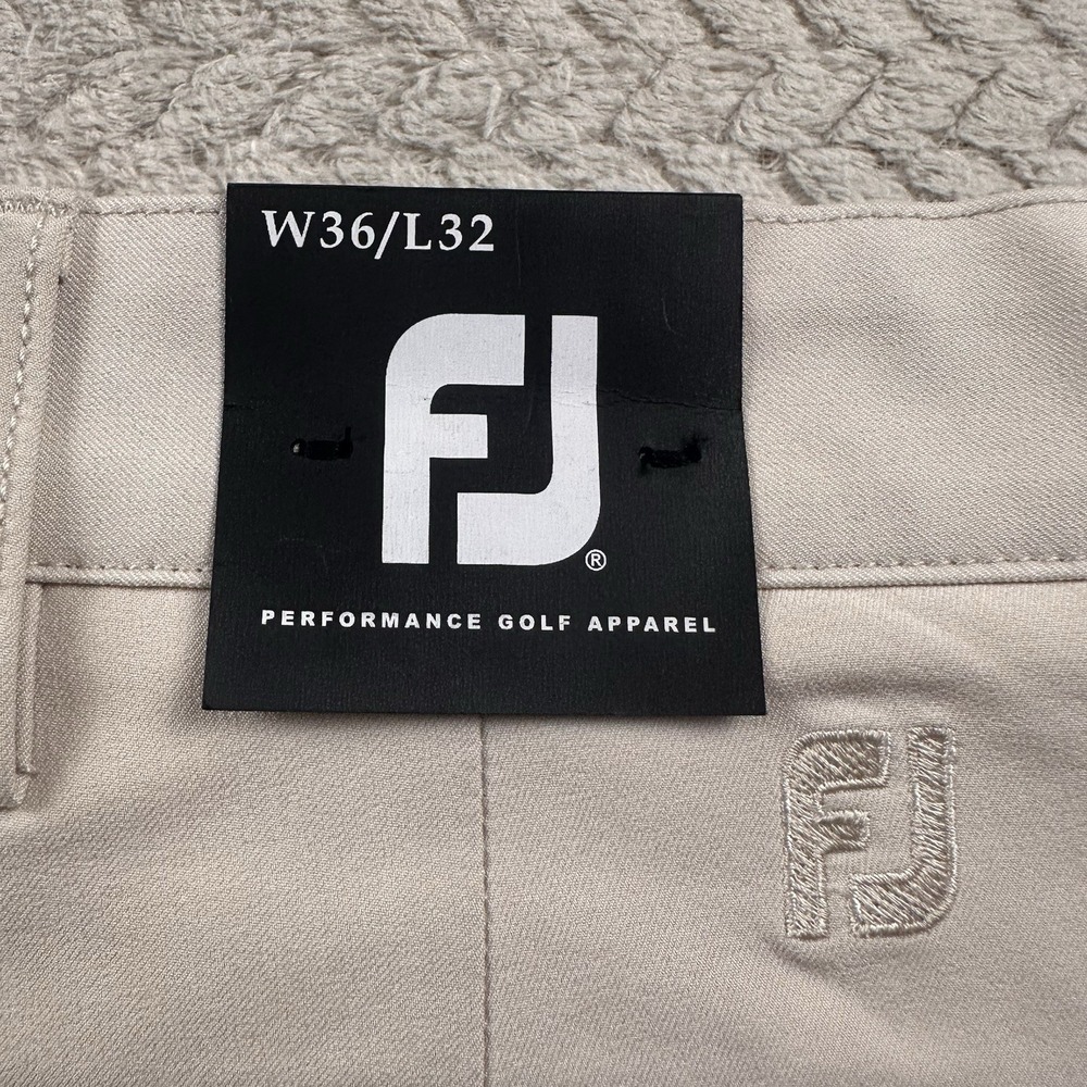 NWT FootJoy Golf Pants Mens 36x32 Performance Business Luxury Office Stone - Picture 12 of 16